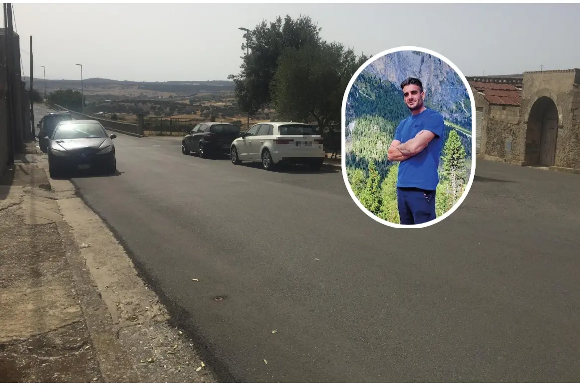 Via Tirso a Nurri, dove è stata ritrovata l'auto di Mauro Pitzalis (L'Unione Sarda)