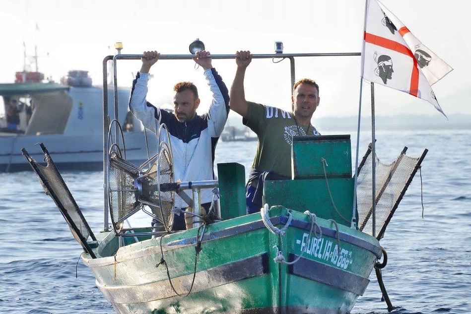 La protesta dei pescatori (foto di Alessandra Chergia)