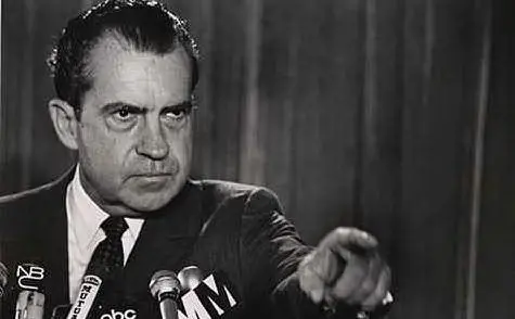 Richard Nixon, dimessosi nel 1974 per lo scandalo Watergate