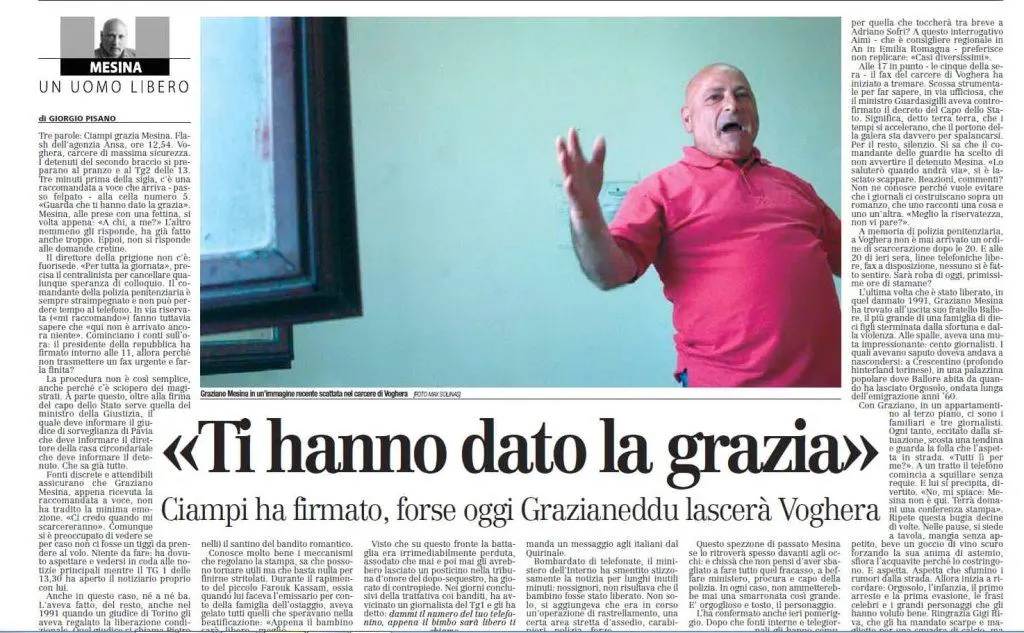 La notizia su &quot;L'Unione Sarda&quot;