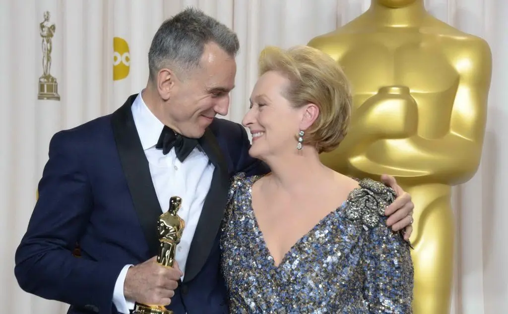 Daniel Day Lewis e Meryl Streep all'edizione degli Oscar 2013.