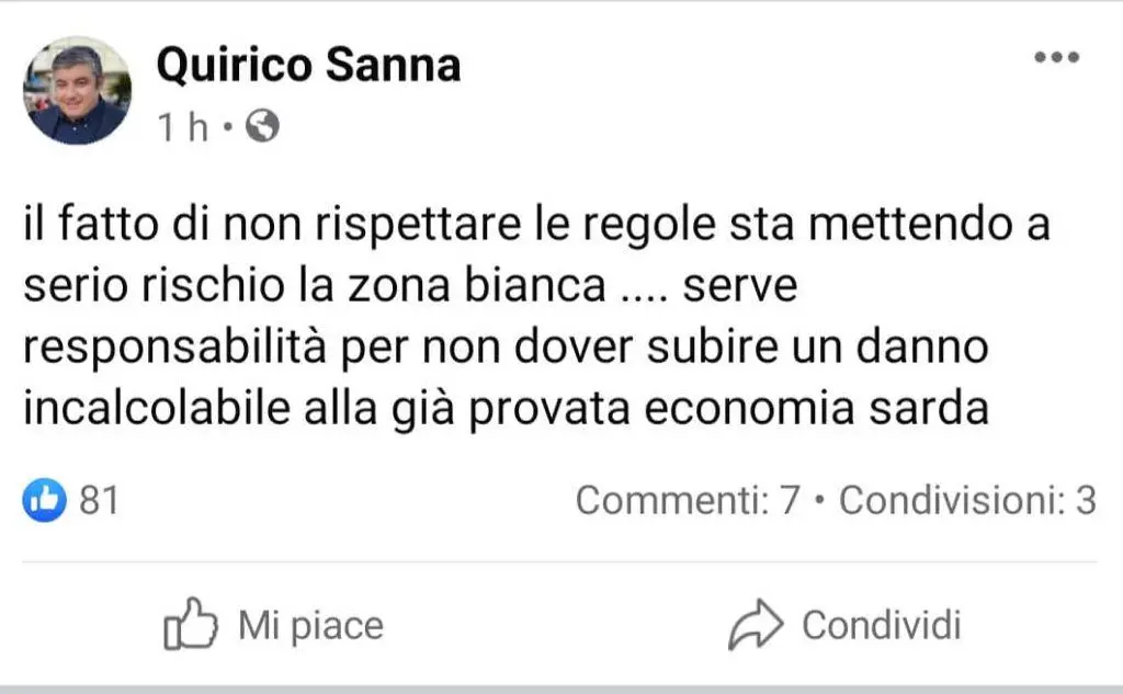 Il post dell'assessore