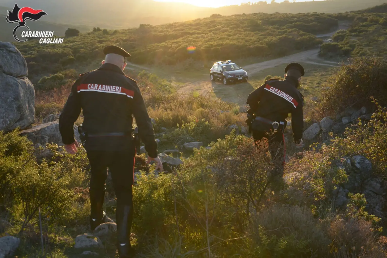 I carabinieri impegnati nelle ricerche
