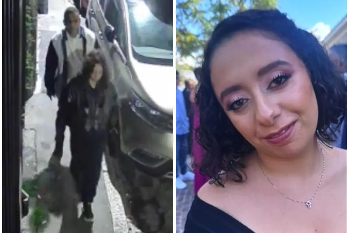 The two filmed by the cameras and, on the right, the victim (Ansa)