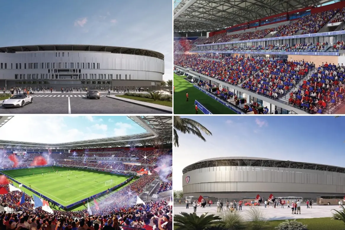 Alcuni render del nuovo stadio