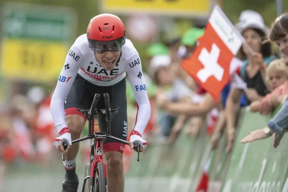 Fabio Aru rientra alle corse dopo l'operazione e partecipa al Giro di Svizzera 2019 (Archivio L'Unione Sarda)