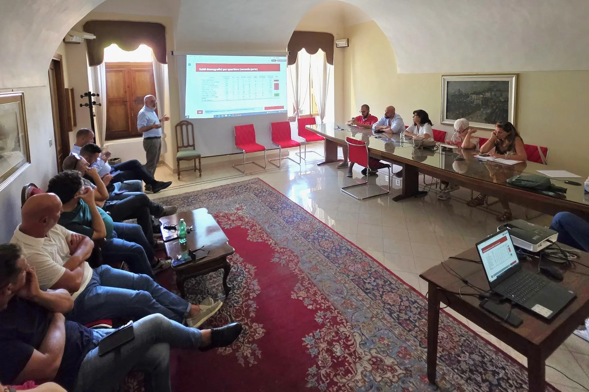 Un momento della I Commissione