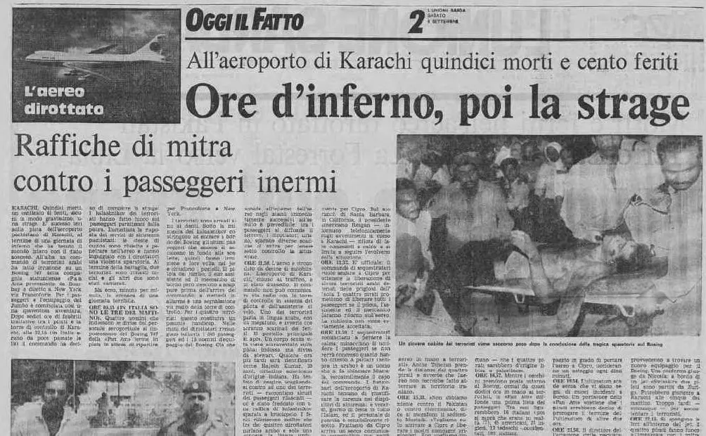 La ricostruzione su L'Unione Sarda