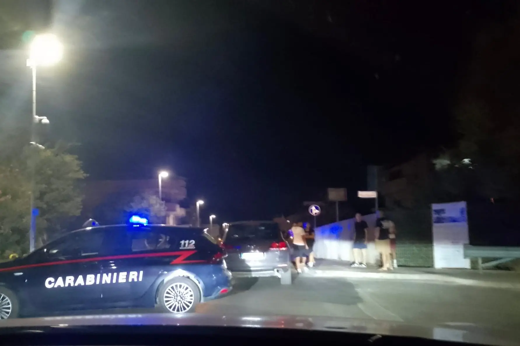 L'incidente nel ponte di via Mandas