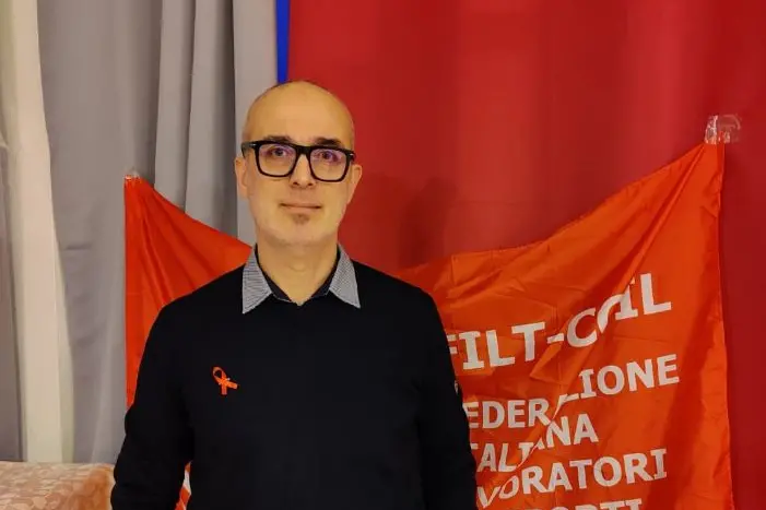 Domenico Minas, segretario Filt Cgil Sassari (foto Pala)
