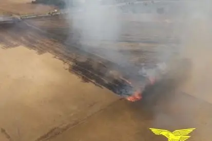 Fiamme a Serramanna