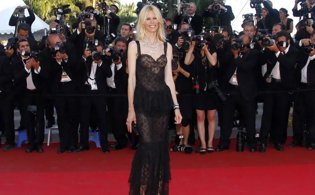 La top model a Cannes durante un Festival del Cinema