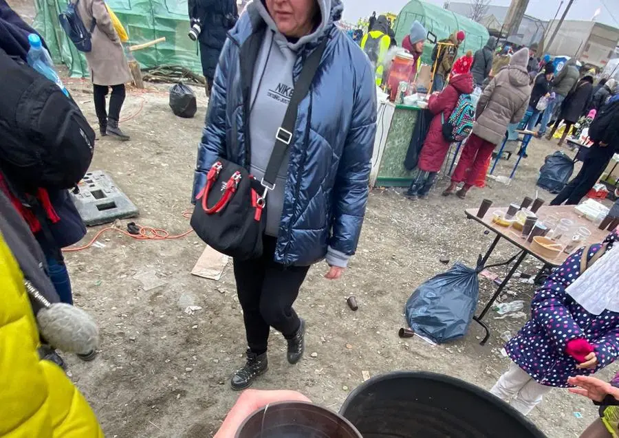 Il campo di accoglienza di Medyka (foto concessa)