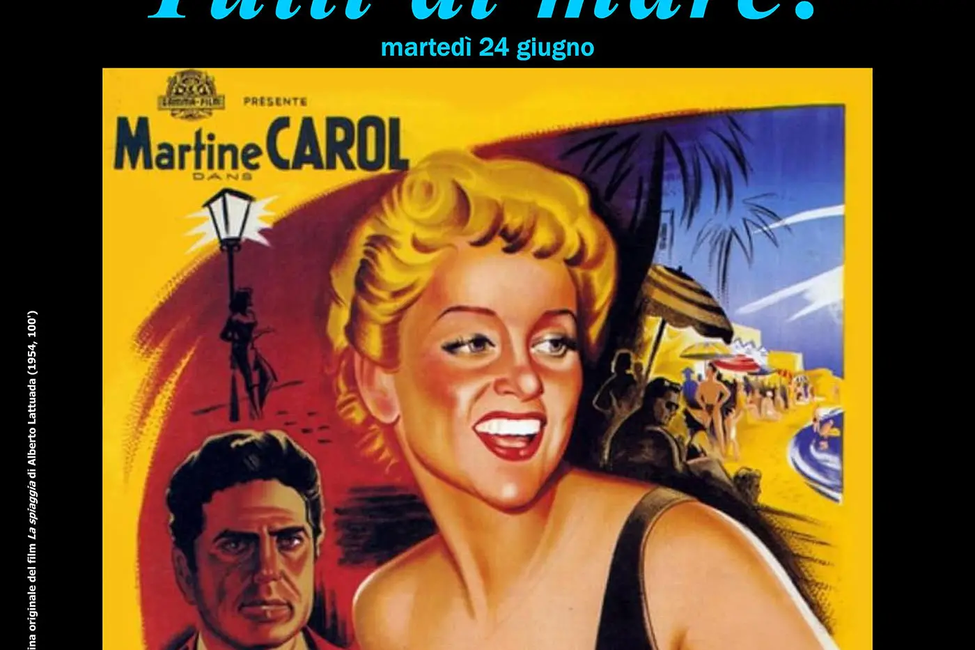 La locandina del film in programma martedì (foto concessa)