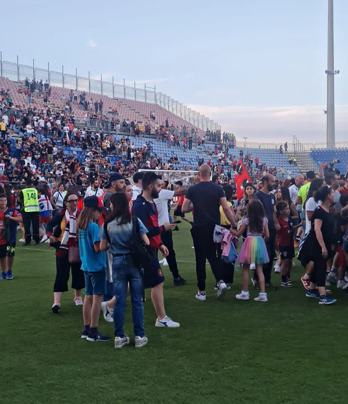 L'invasione di campo dei tifosi