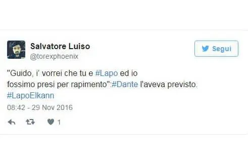 C'è anche chi cita Dante