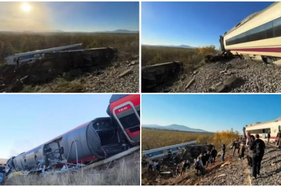 Le immagini dell'incidente vicino a Toledo (foto da X - frame video)