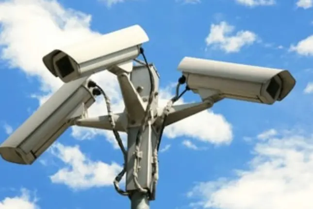 Telecamere a Porto Torres (foto concessa)