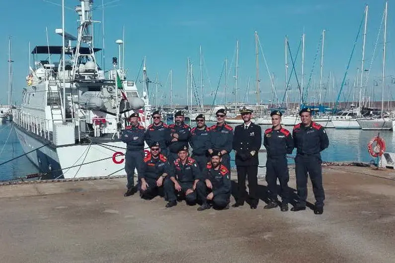 L'equipaggio in missione nell'Egeo
