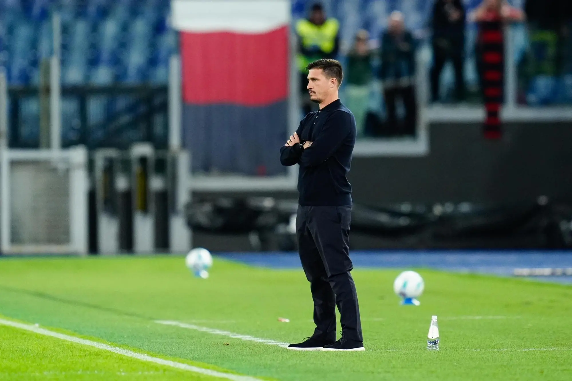 Cagliari's head coach Fabio Pisacane during the Serie A soccer match between SS Lazio and Cagliari Calcio at Olimpico Stadium in Rome, Italy, 3 Nov 2025. ANSA/GIUSEPPE MAFFIA