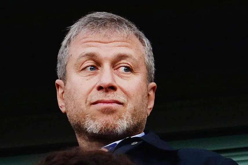 Chelsea owner Roman Abramovich watches the English Premier League soccer match between Chelsea FC and Arsenal FC at Stamford Bridge in London, Britain, 22 March 2014. Chelsea won 6-0. ANSA/ANDY RAIN