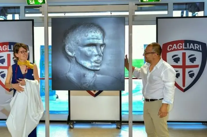 Il ritratto di Gigi Riva (foto concessa)