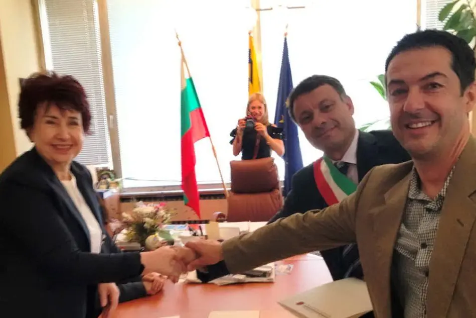 Un momento della cerimonia