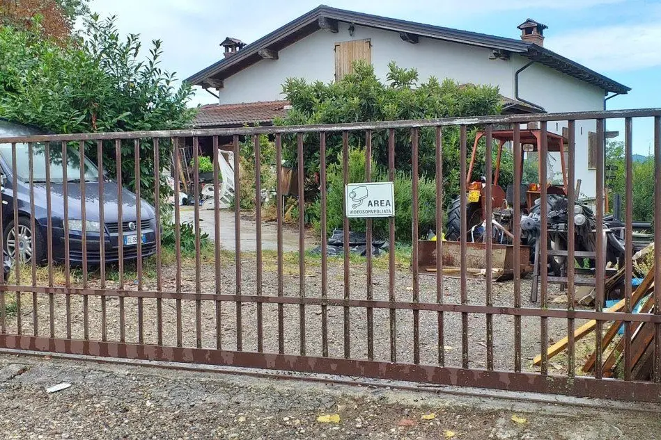 La casa di Silvio Perazzi, l'amico di Sebastiani arrestato (Ansa)