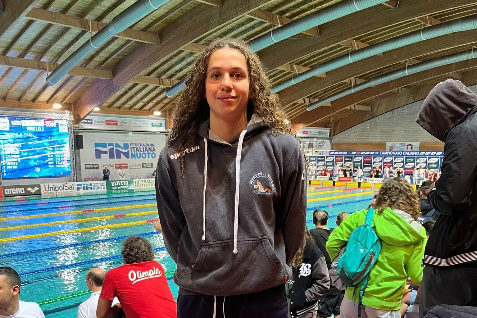 Anna Conti, 19 anni, nuotatrice della Sport Full Time Sassari (foto Lasio)