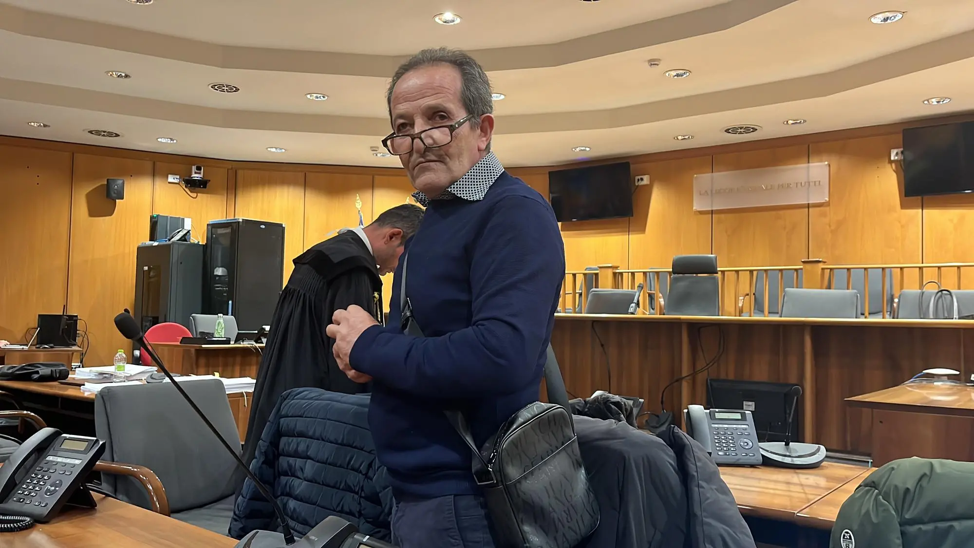 Beniamino Zuncheddu in Corte d'appello a Roma