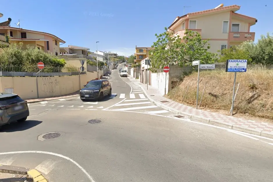 Una strada di Barracca Manna a Pirri