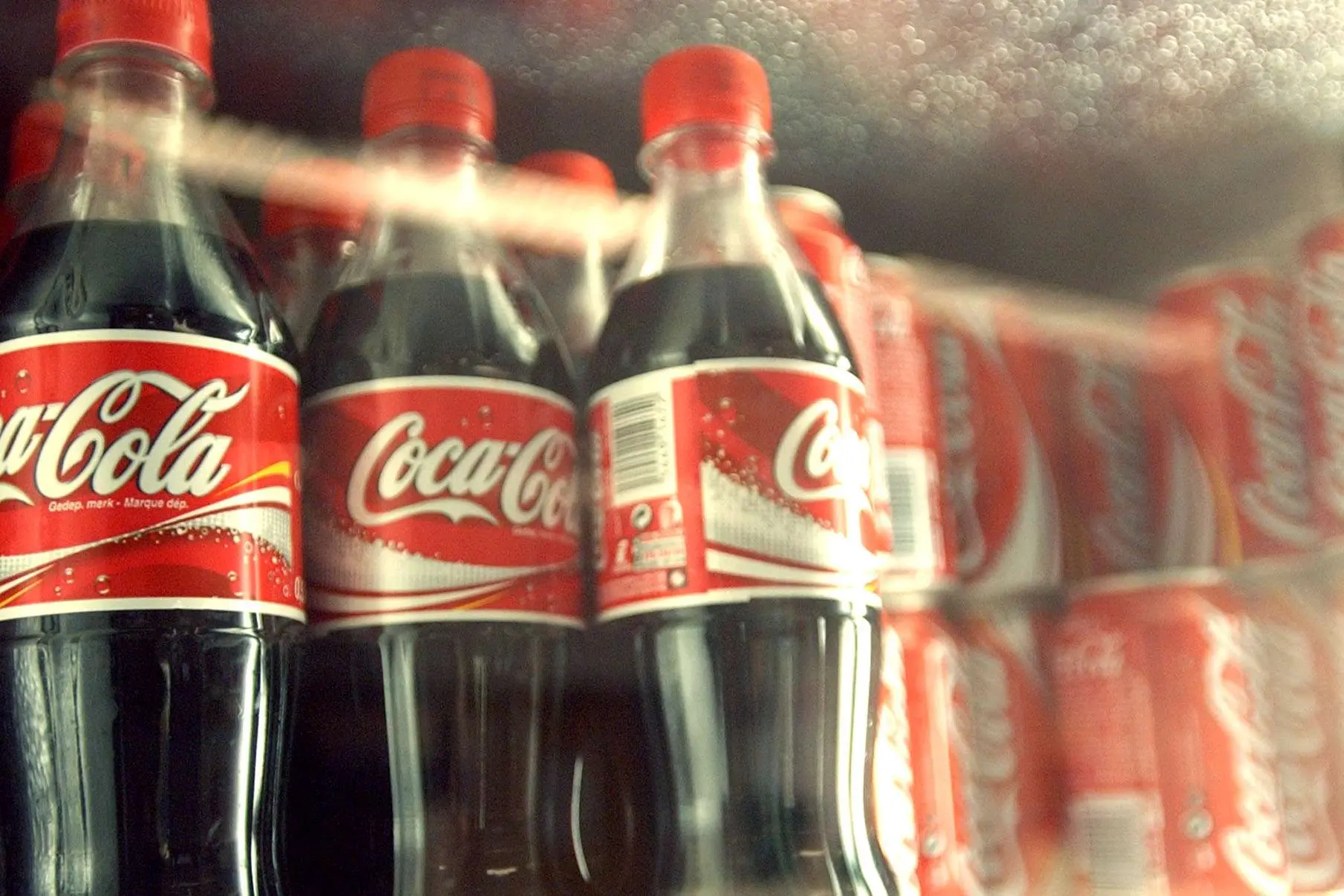 Alcune bottiglie di Coca Cola