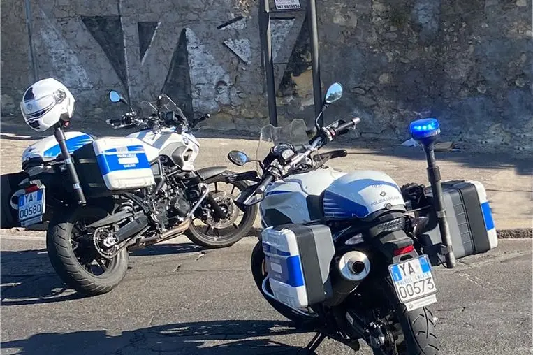 Moto della polizia locale di Cagliari