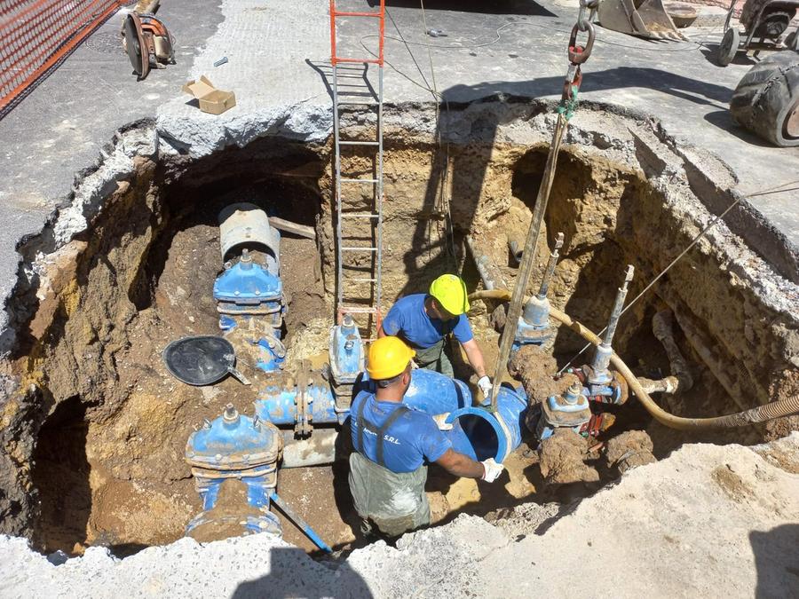 Sassari, presto in funzione la nuova condotta Abbanoa di via Caprera