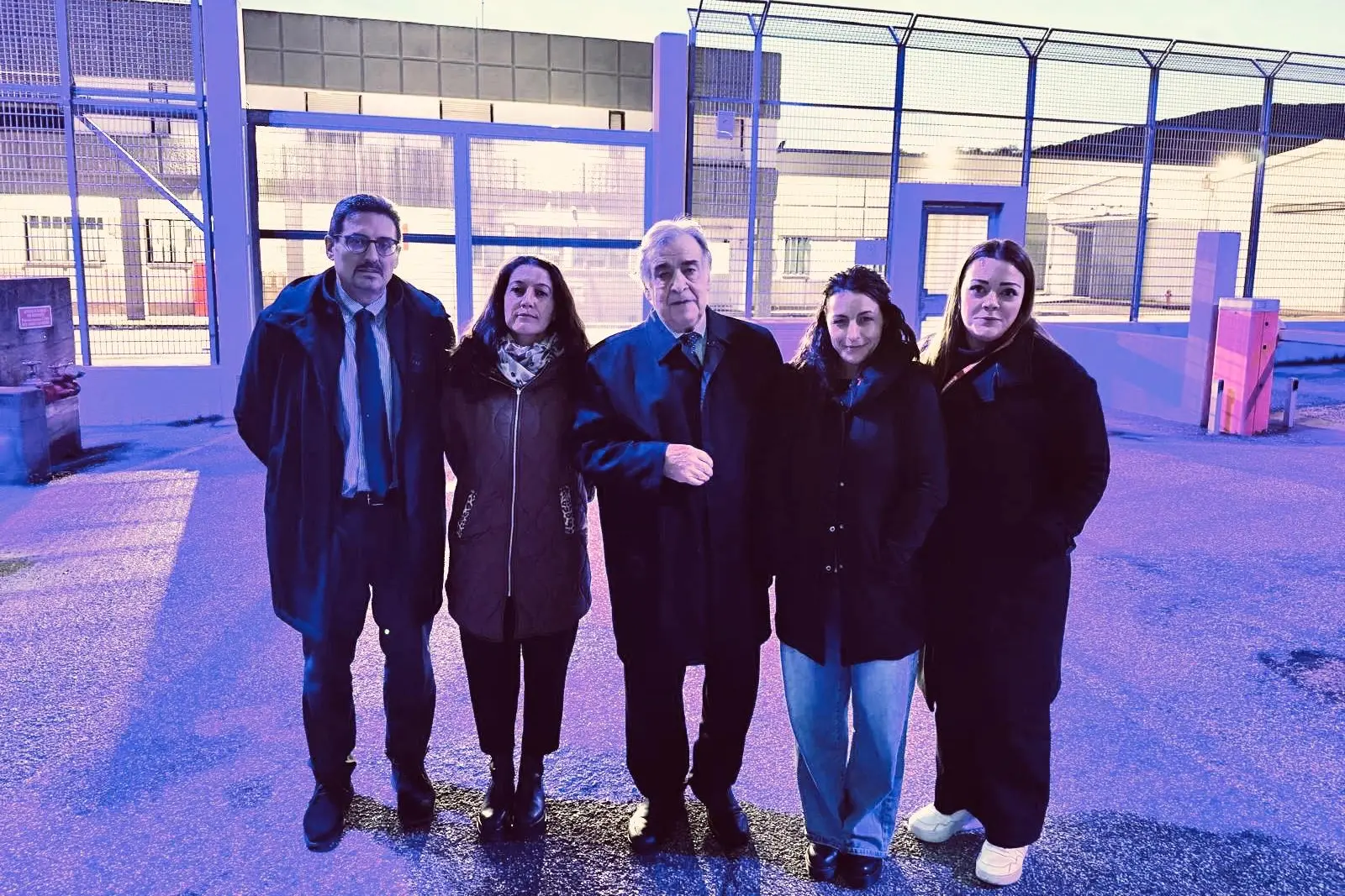 Orlando e il suo staff in visita al Cpr di Macomer