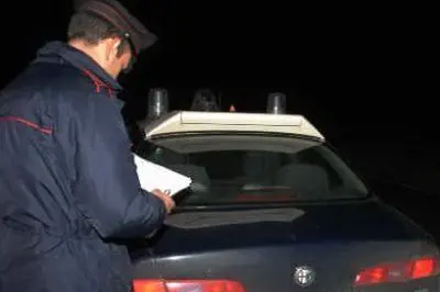 Un carabiniere al lavoro