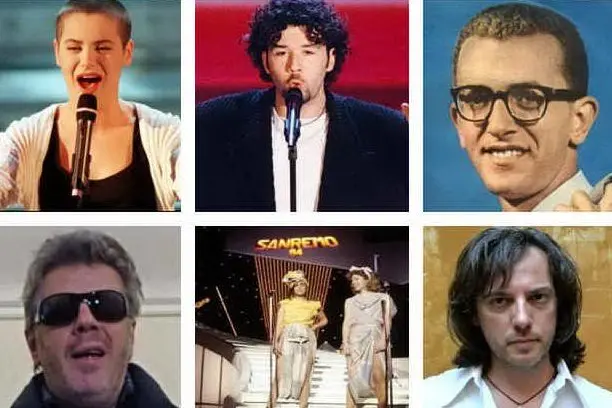 Alcuni degli "eclissati" di Sanremo