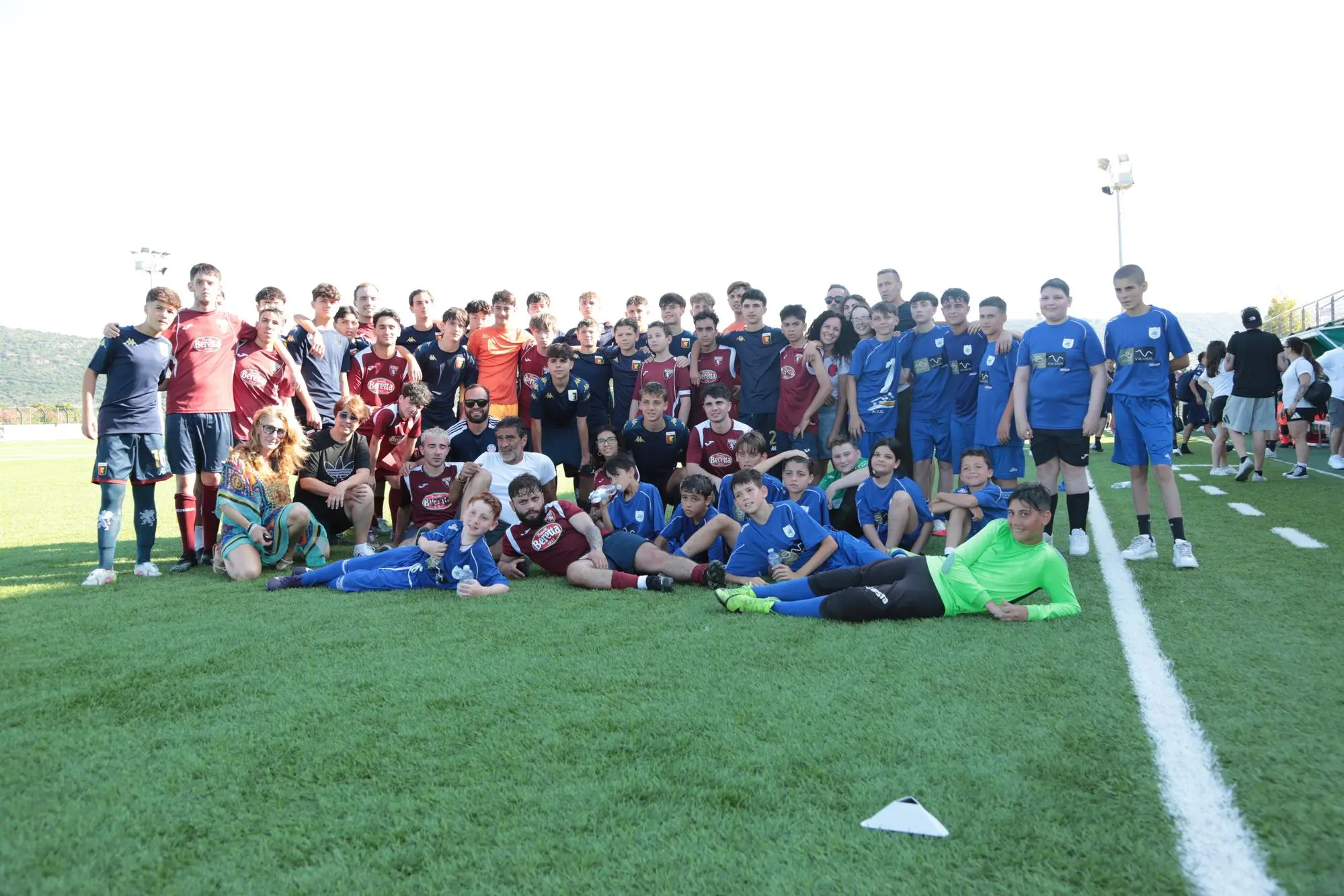 I protagonisti della partita di solidarietà di Budoni