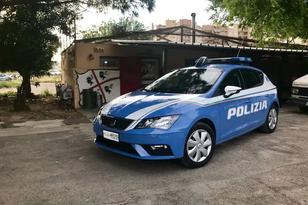 Una Volante (Archivio L'Unione Sarda)