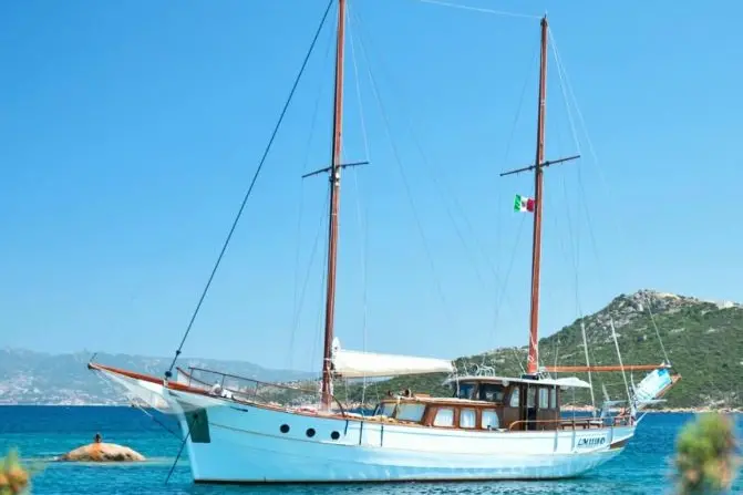 La barca impegnata nel progetto Unit- Mab Sardegna-Corsica (foto concessa)