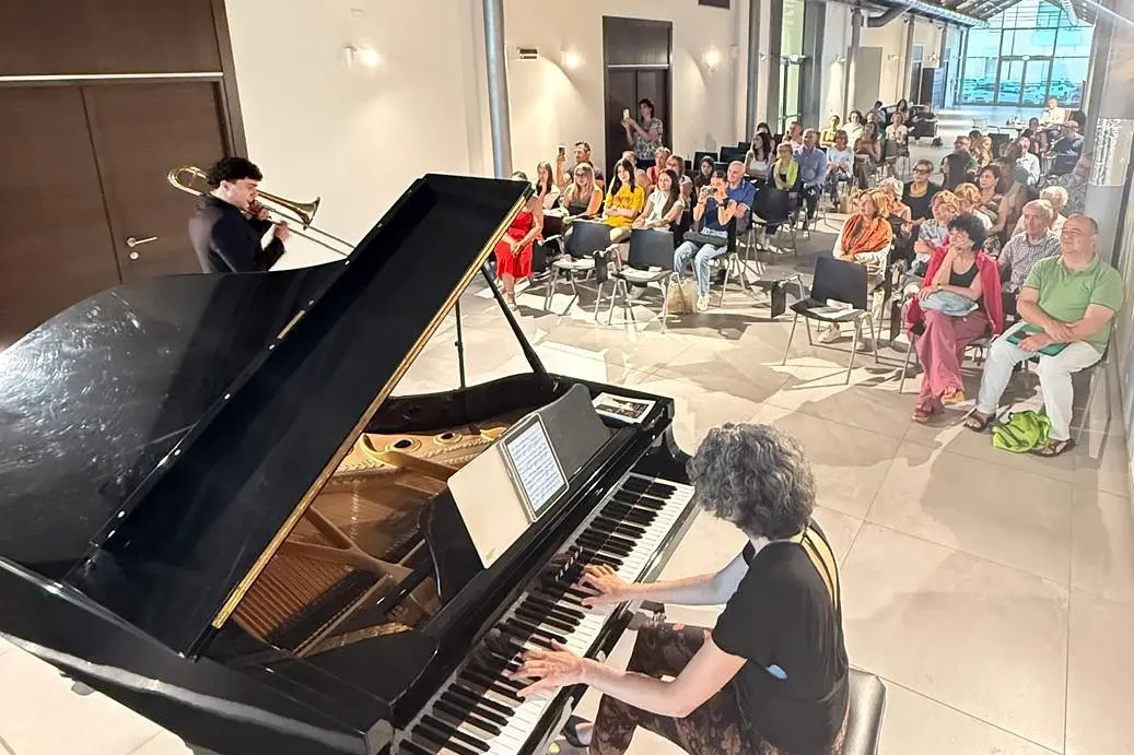 Un momento del concerto finale al MusMat di Olbia