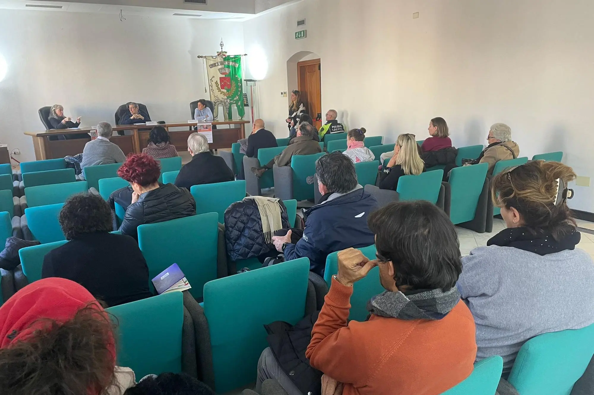 L'incontro pubblico nella Sala Affreschi (foto ufficio stampa)