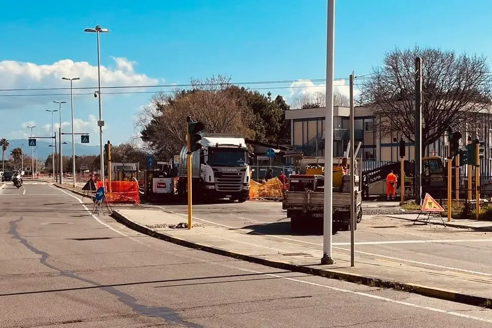 I lavori in via Vesalio