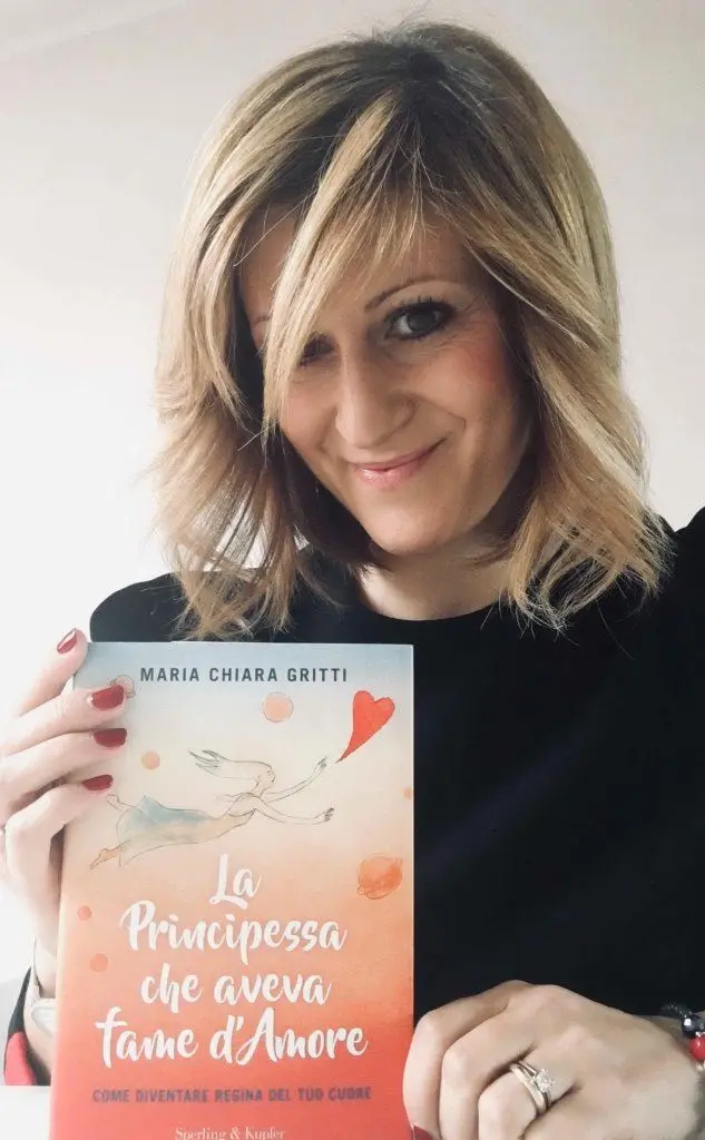 Maria Chiara Gritti e la copertina del suo libro