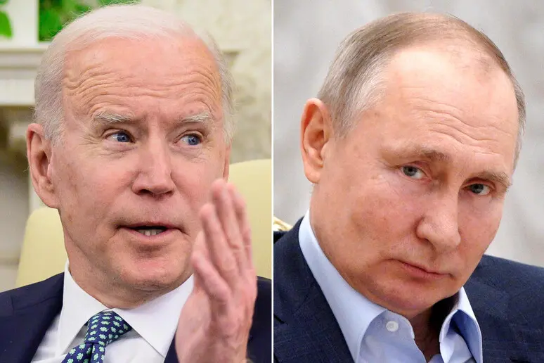 Joe Biden e Vladimir Putin (foto Ansa)