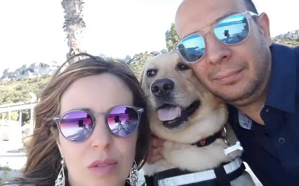 Luca e Patrizia con Marshall, Cagliari