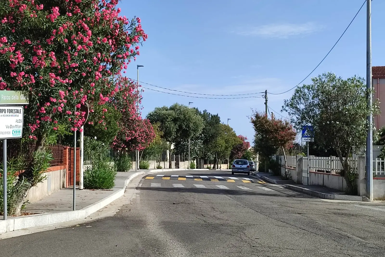 L'ingresso del paese di Albagiara
