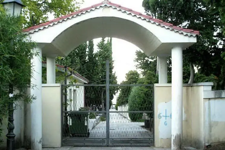 L'ingresso del cimitero di Villacidro