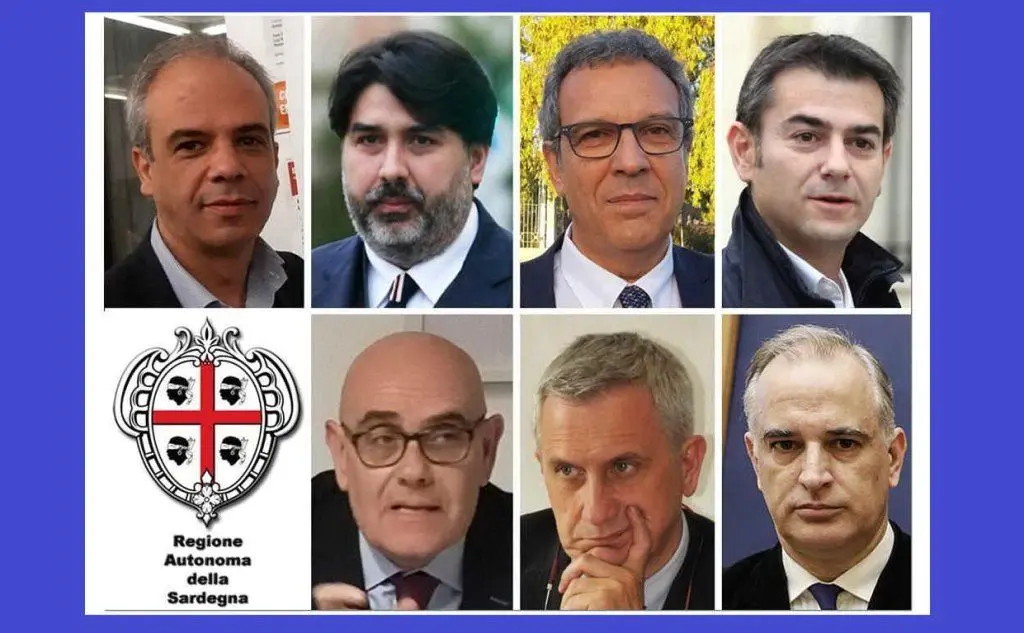 I sette candidati alla carica di governatore (Ansa)
