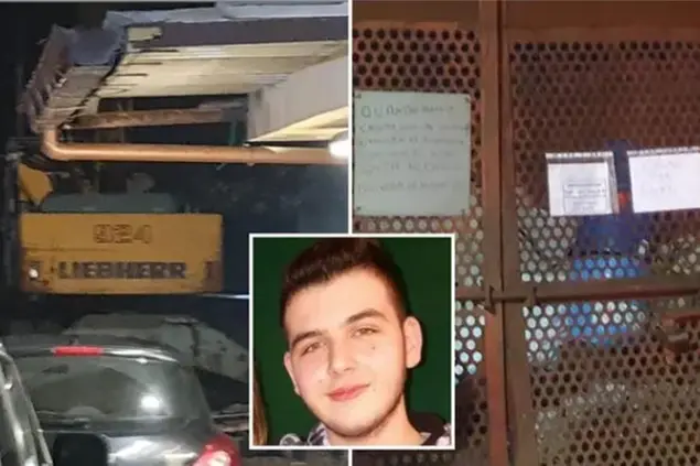 Il luogo della tragedia (foto L'Unione Sarda - Calvi). Nel riquadro la vittima